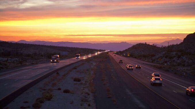 California’s very congested Interstate 15 along Nevada state line is getting another lane
